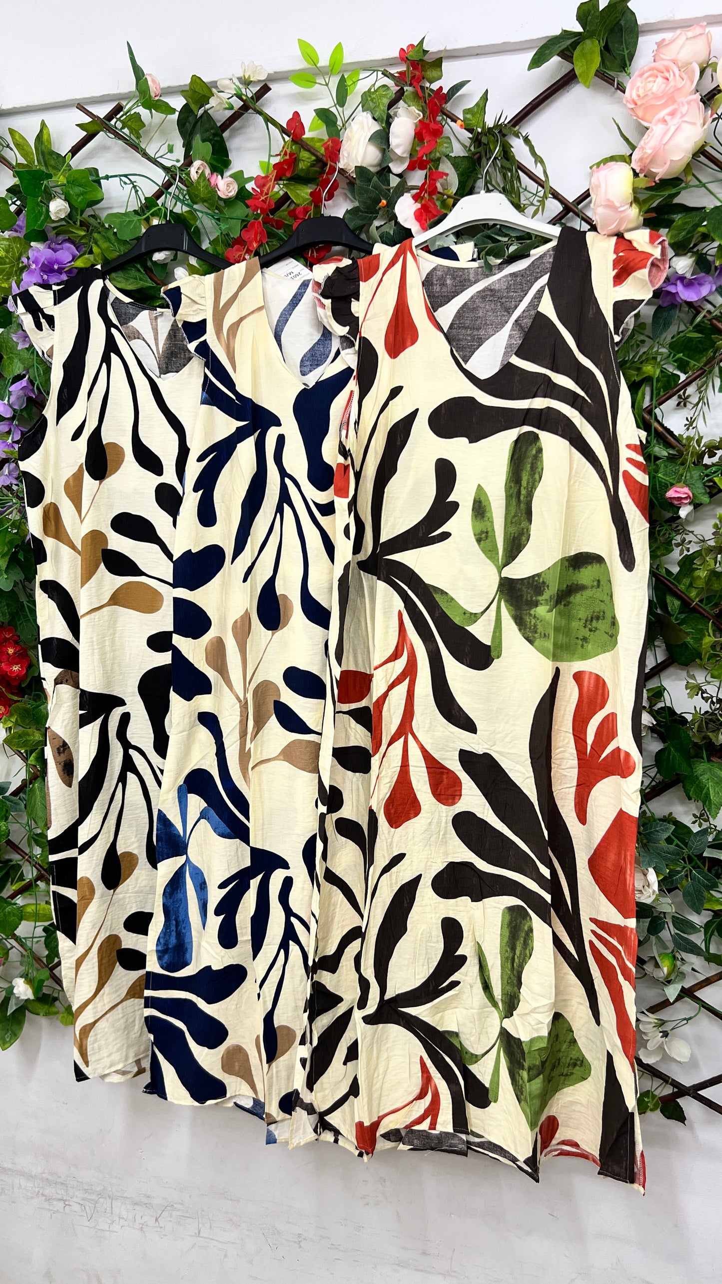 Vestido Floral Volante