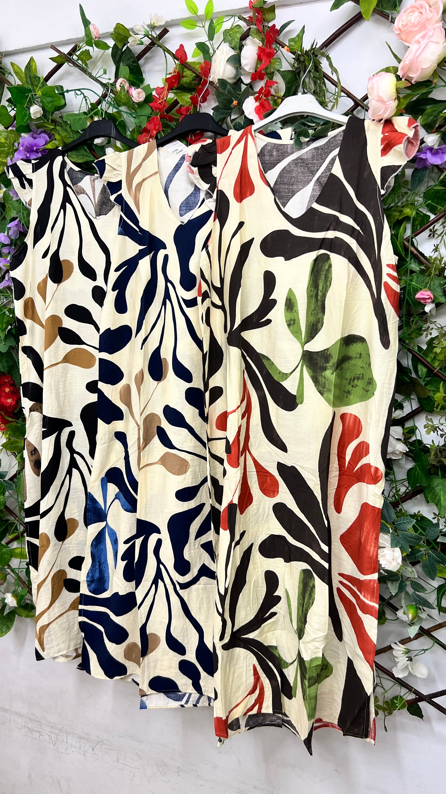 Vestido Floral Volante