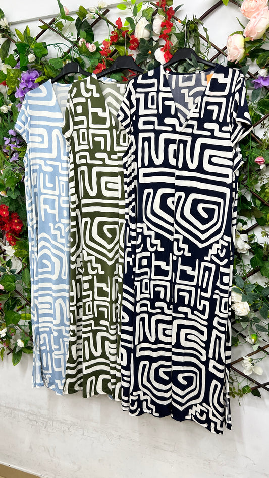 Vestido Licra Fria Printed