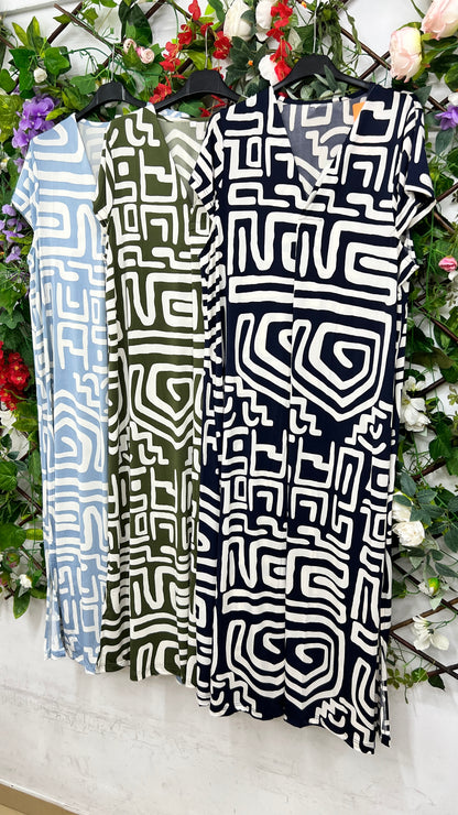 Vestido Licra Fria Printed