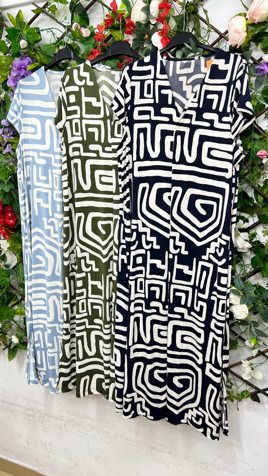 Vestido Licra Fria Printed