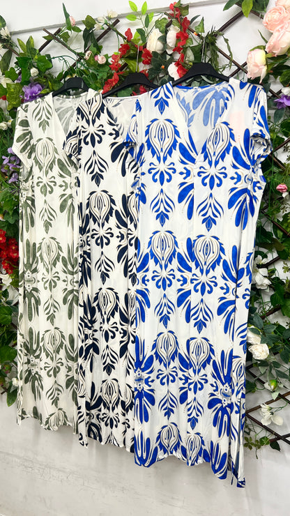 Vestido Licra Fria Damasco