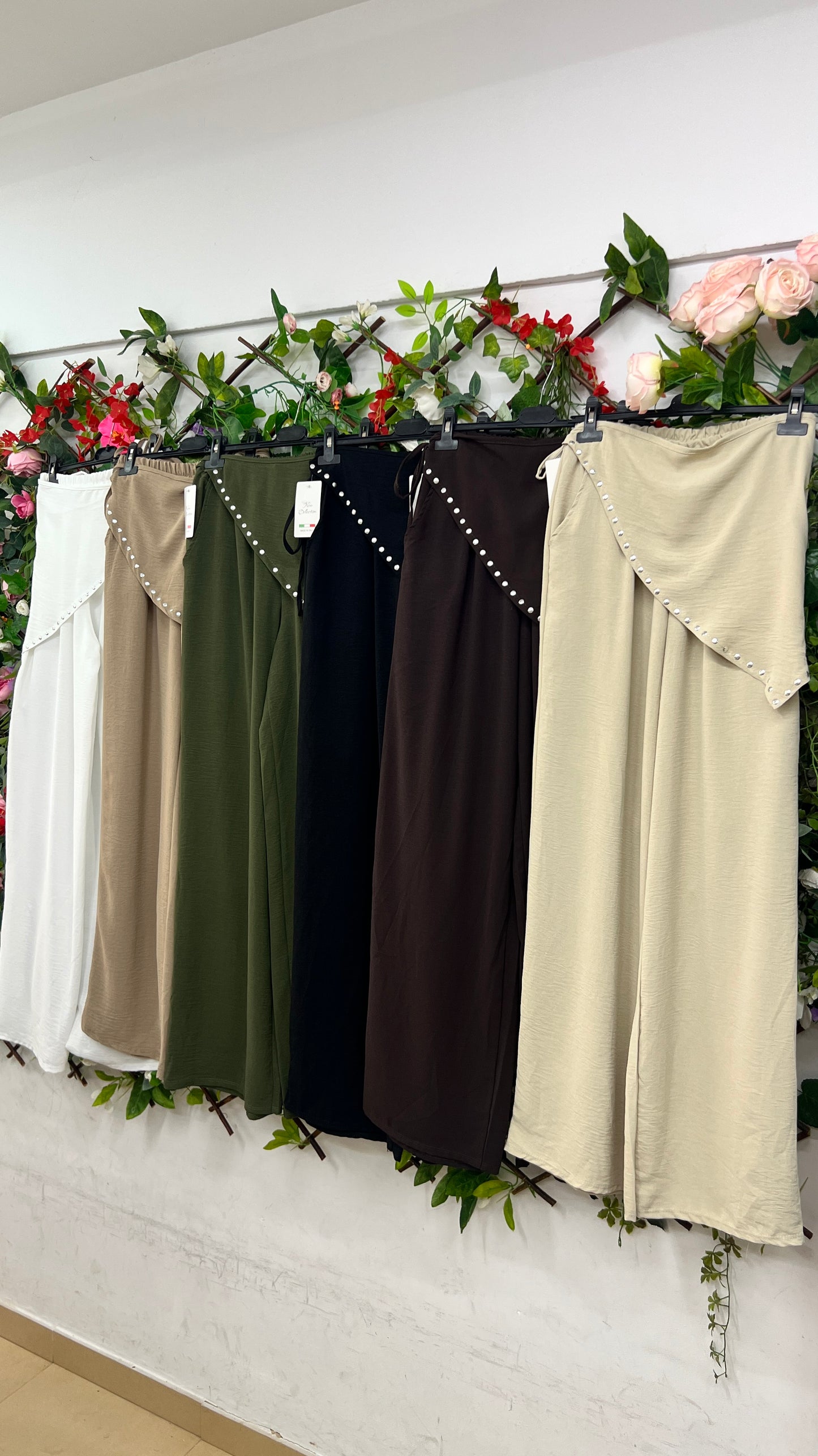 Pantalon Palazzo Bandana