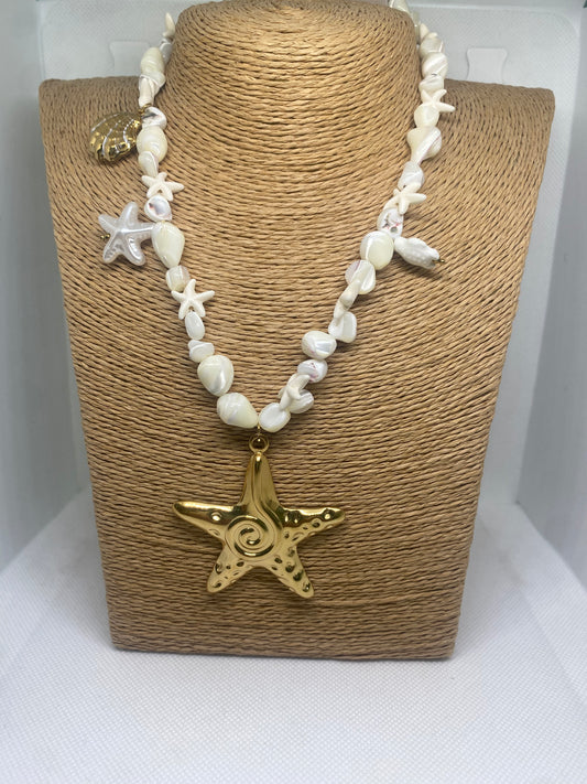 Collar Piedras Metalizadas