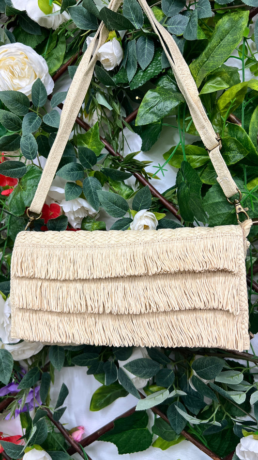 Cartera Rafia Flecos