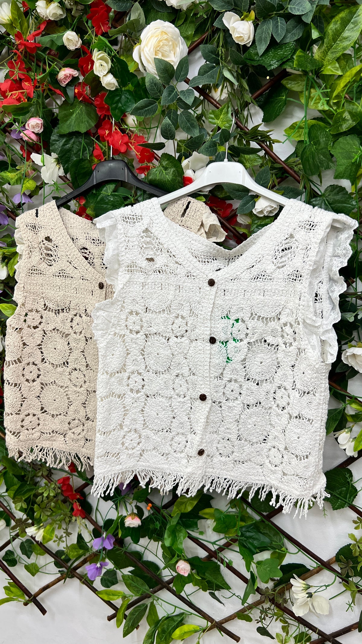 Chaleco Crochet Volantes