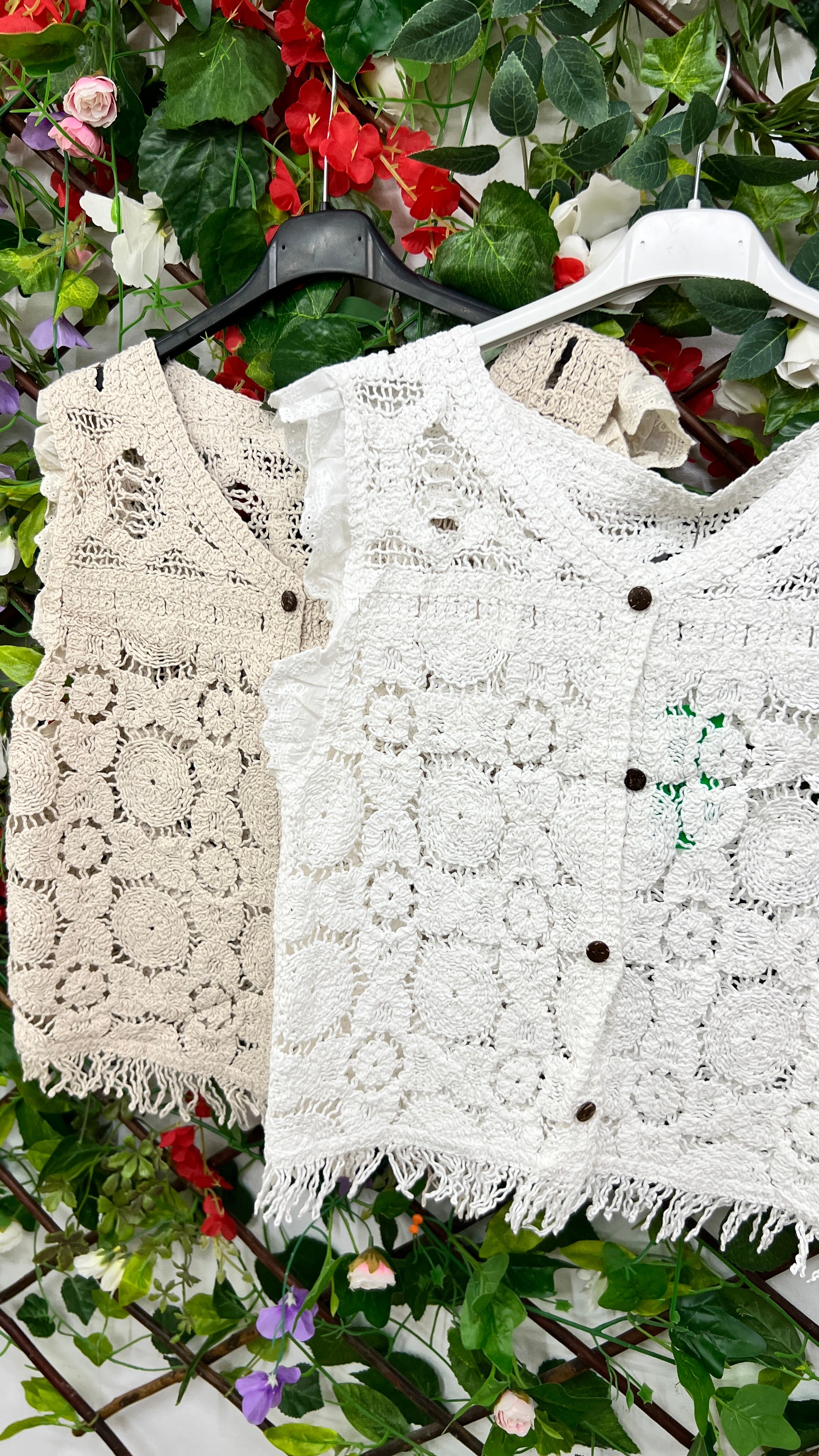 Chaleco Crochet Volantes