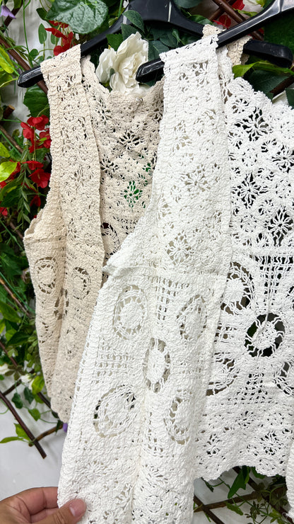 Chaleco Crochet Abierto