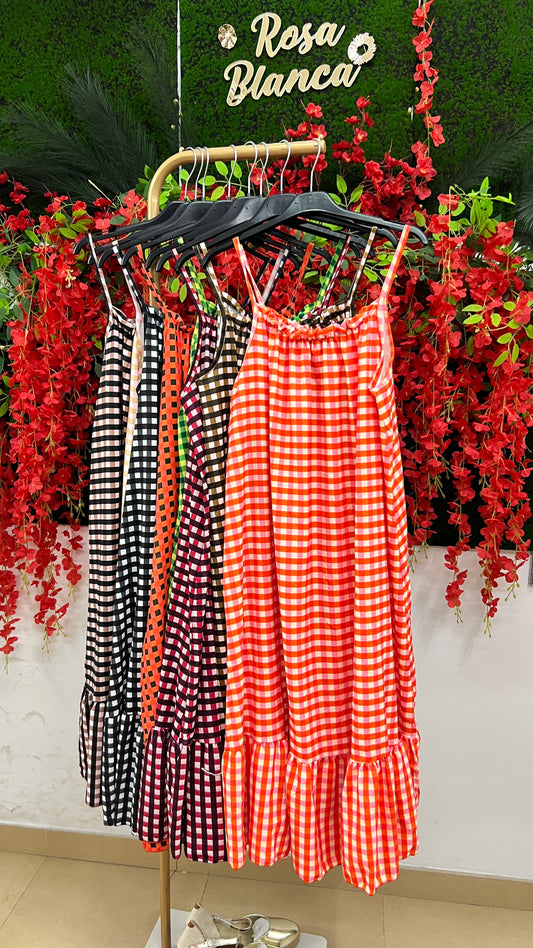 Vestido Vichy Tirantes