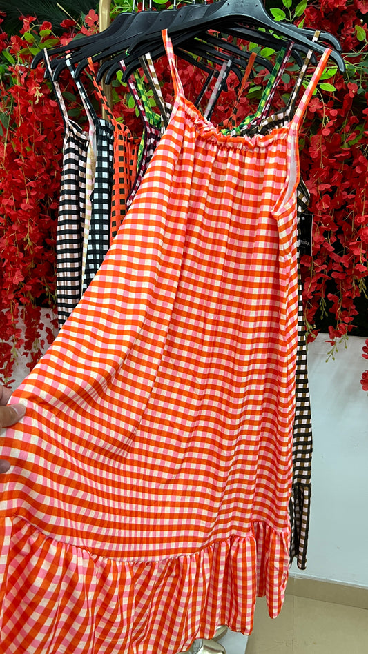 Vestido Vichy Tirantes