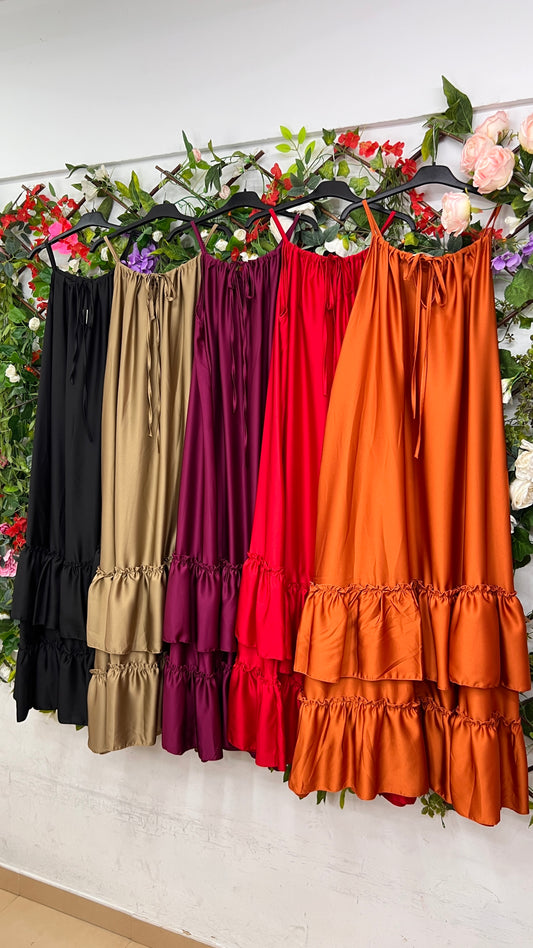 Vestido Midi Escalonado