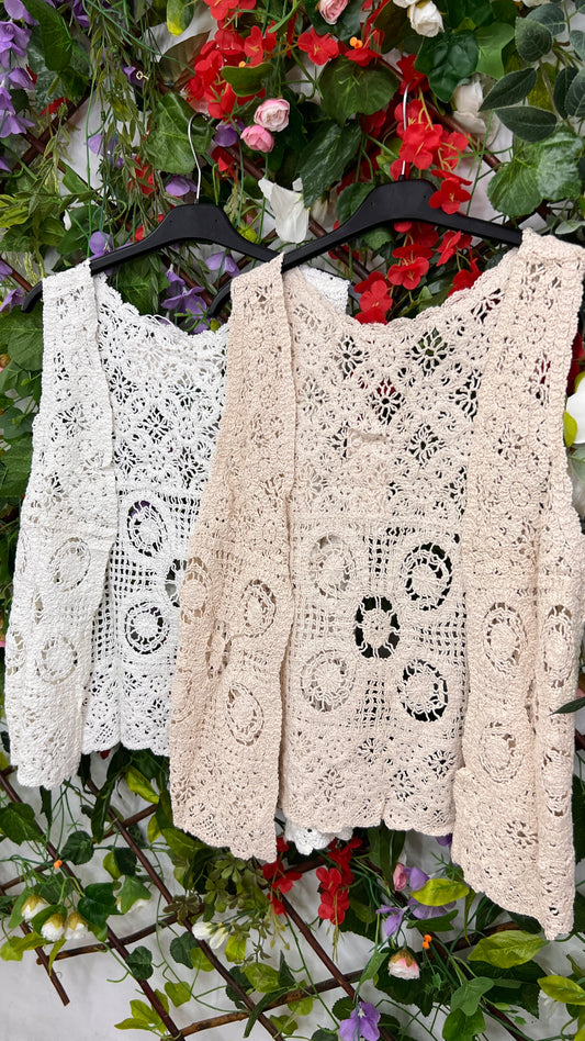 Chaleco Crochet Abierto