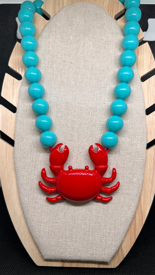 Collar Perlas Cangrejo