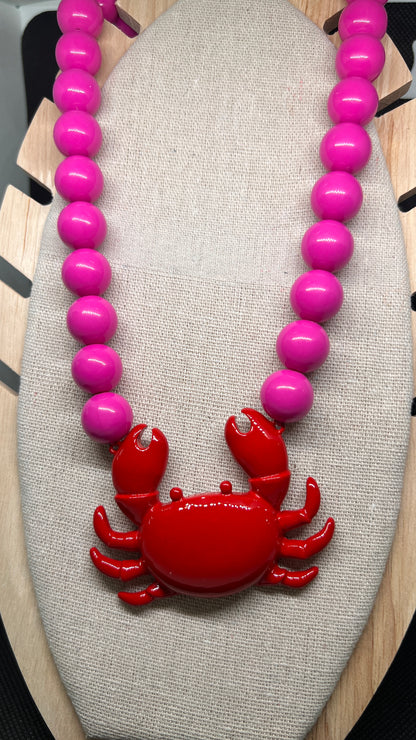 Collar Perlas Cangrejo