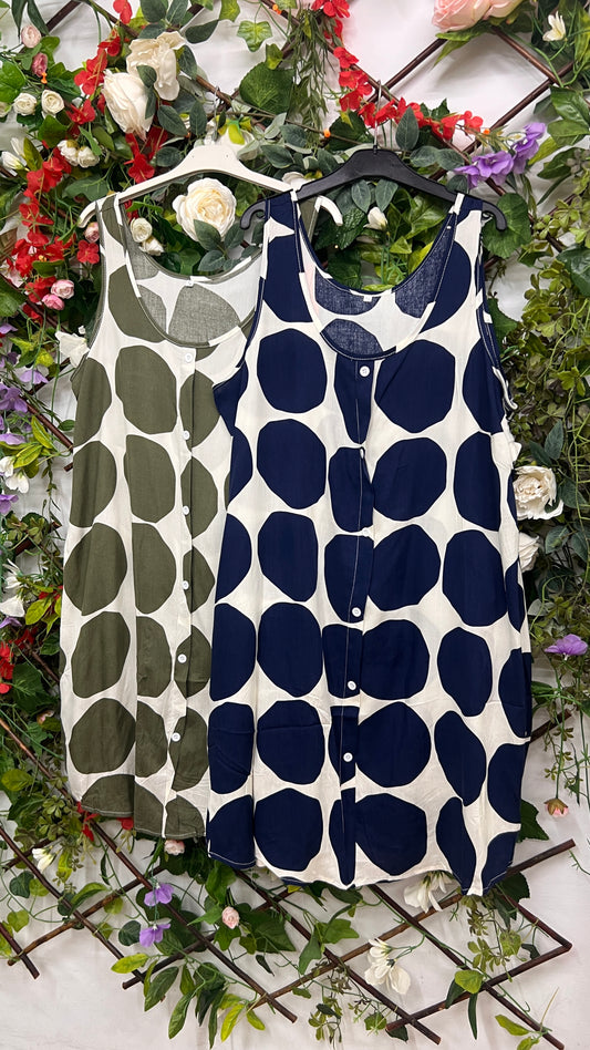 Vestido Tirantes Lunares