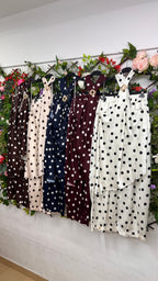 Conjunto Seda Lunares