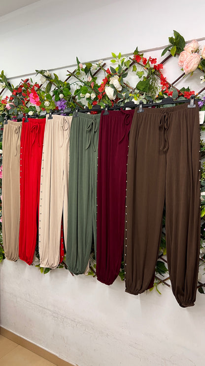 Pantalon Curvy Bombacho Tachas