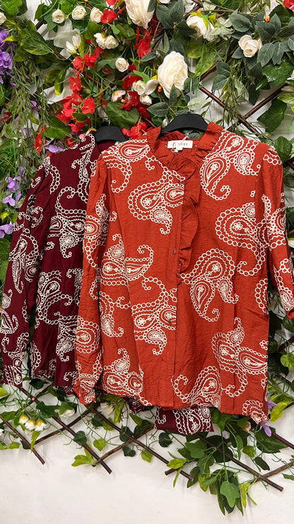 Blusa Boho Terracota