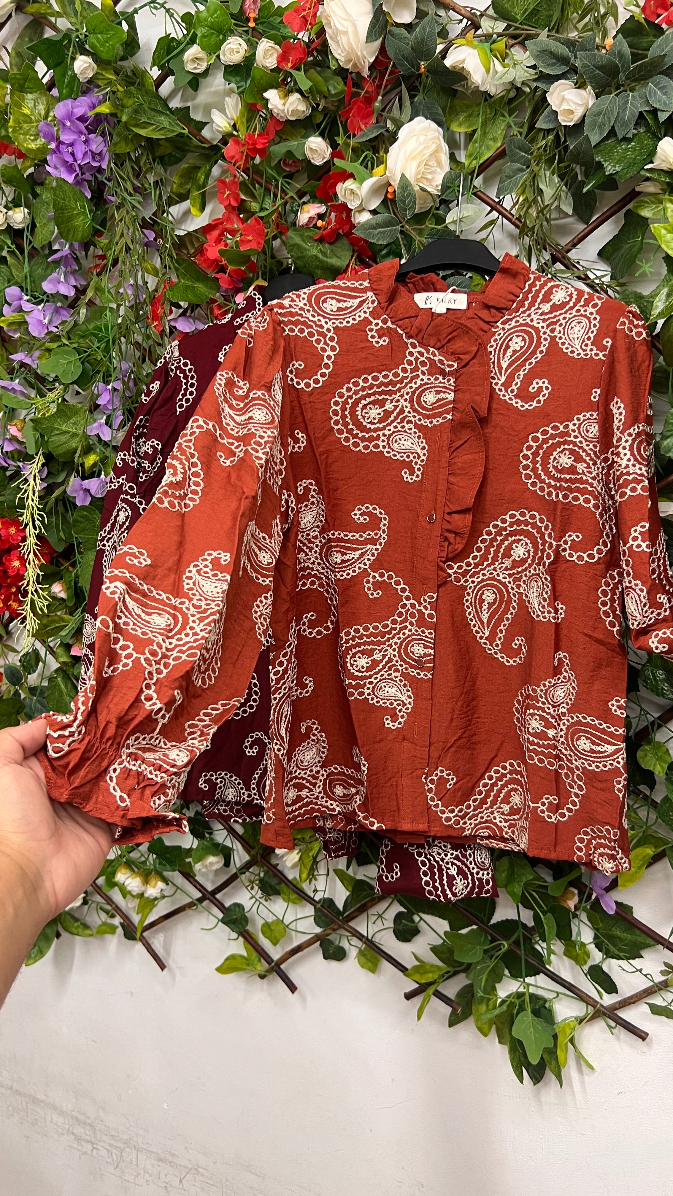 Blusa Boho Terracota