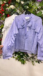 Blusa Cuadros y Volantes