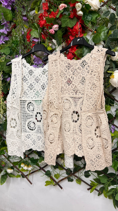 Chaleco Crochet Abierto