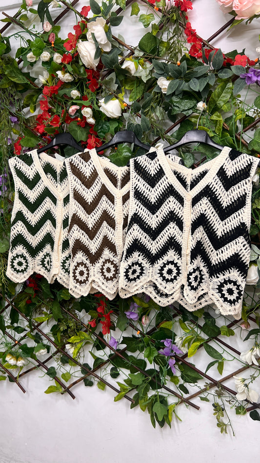 Chaleco Crochet ZigZag
