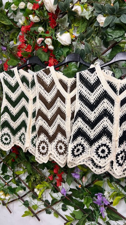 Chaleco Crochet ZigZag