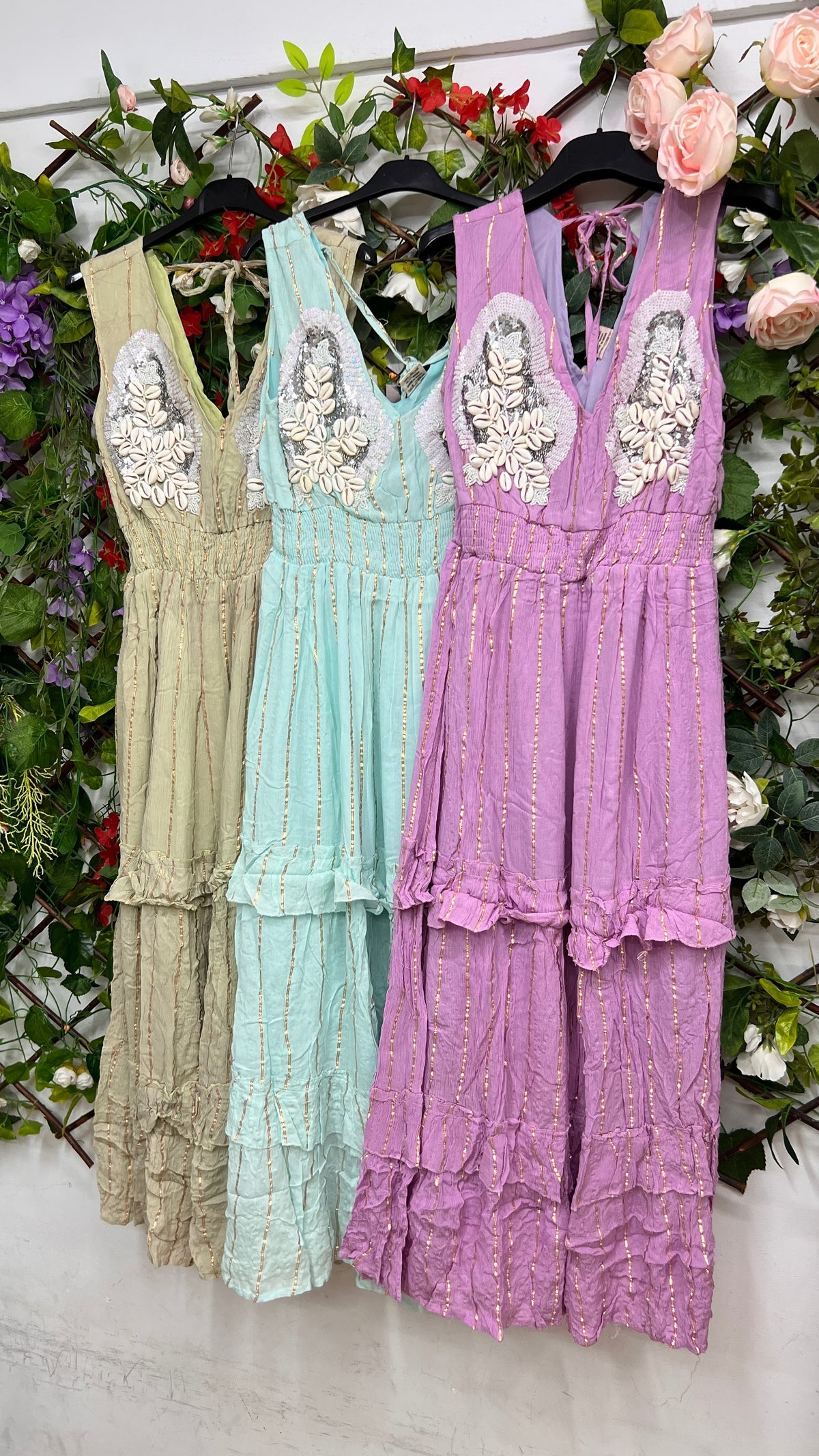 Vestido Boho Conchas