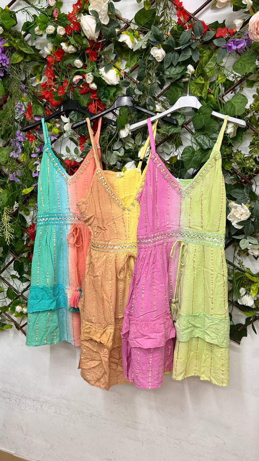 Vestido Indu Corto Difuminado