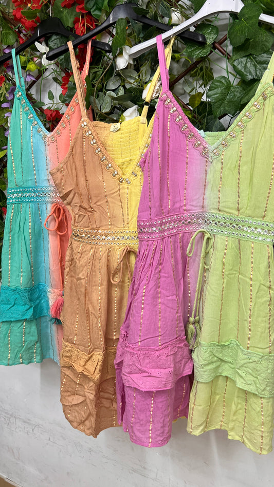 Vestido Indu Corto Difuminado