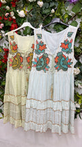 Vestido Boho Flores Corto