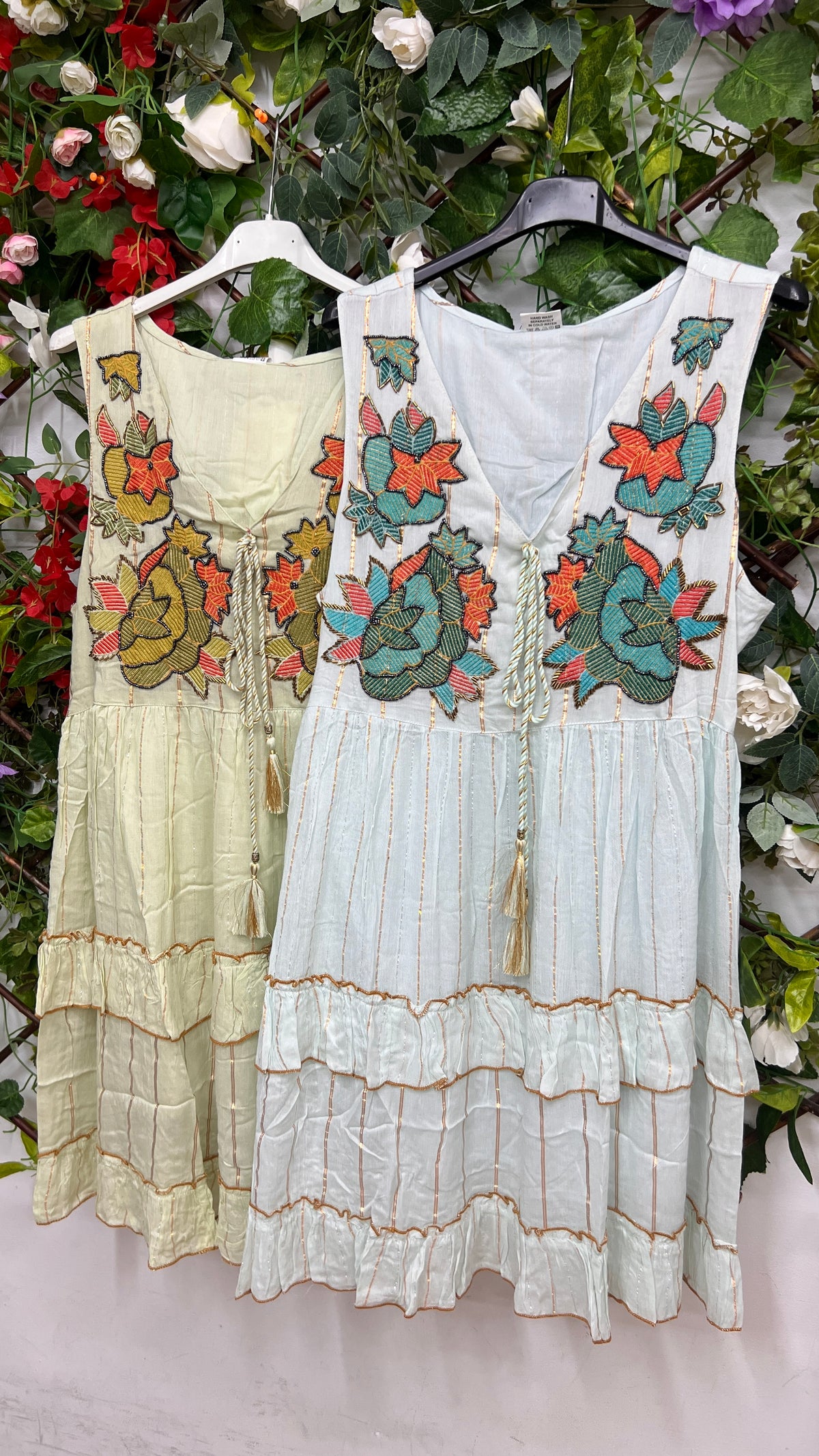 Vestido Boho Flores Corto