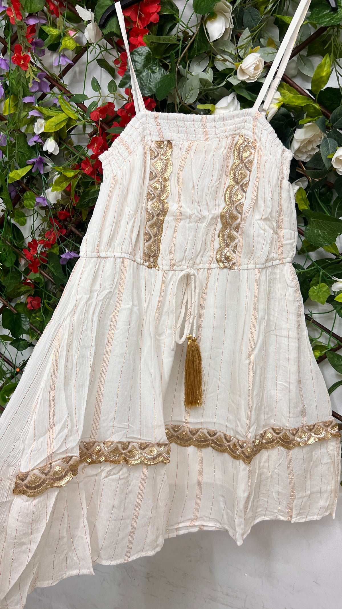 Vestido Boho Lentejuelas Corto
