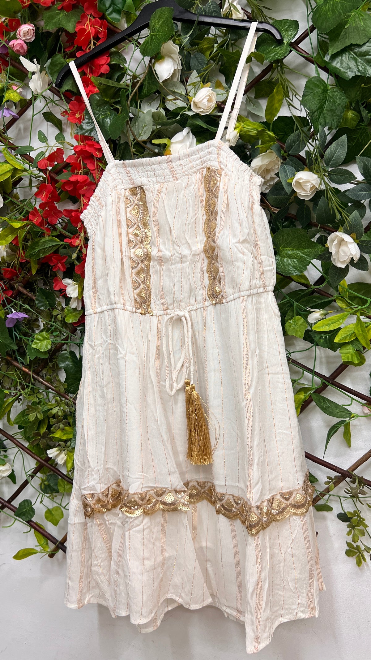Vestido Boho Lentejuelas Corto