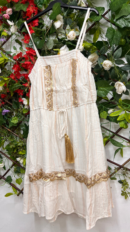 Vestido Bohemio Lentejuelas Corto