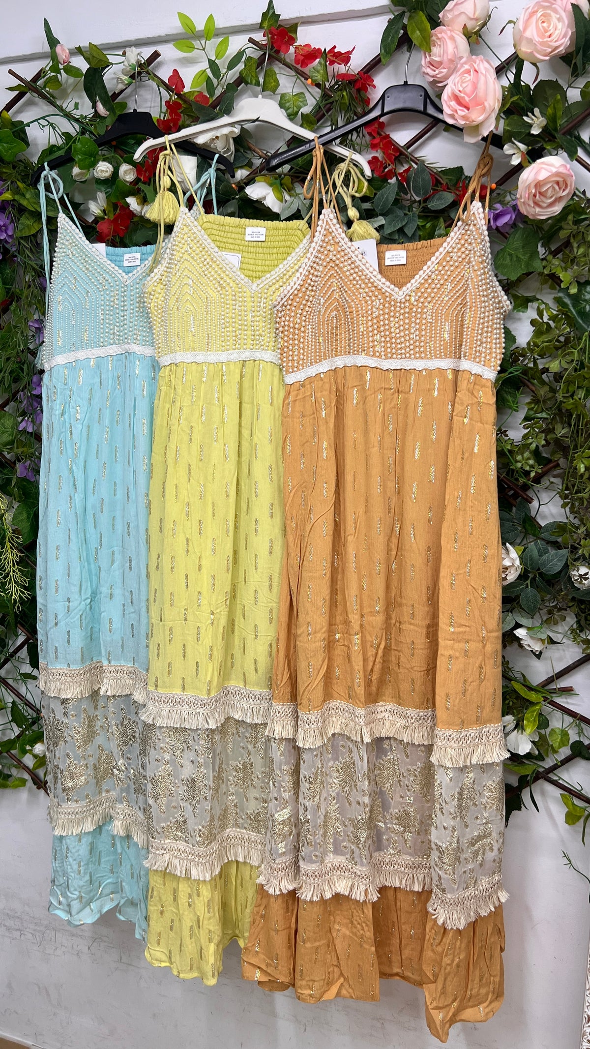 Vestido Indu Perlado