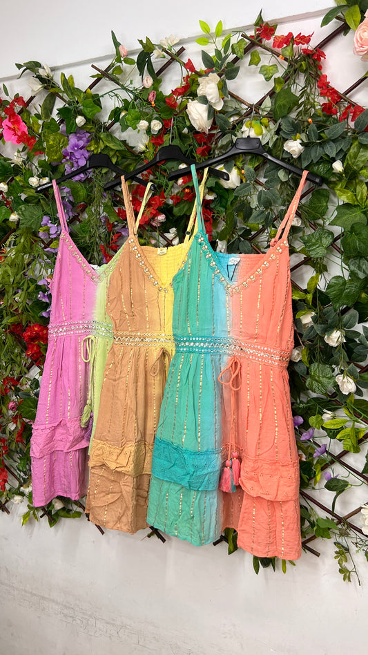 Vestido Indu Corto Difuminado