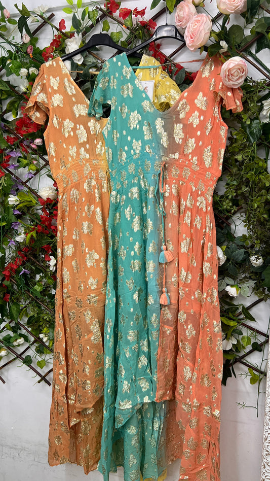 Vestido Indu Asimetrico Difuminado