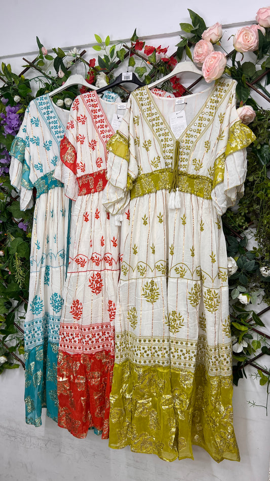 Vestido Floral Cenefas