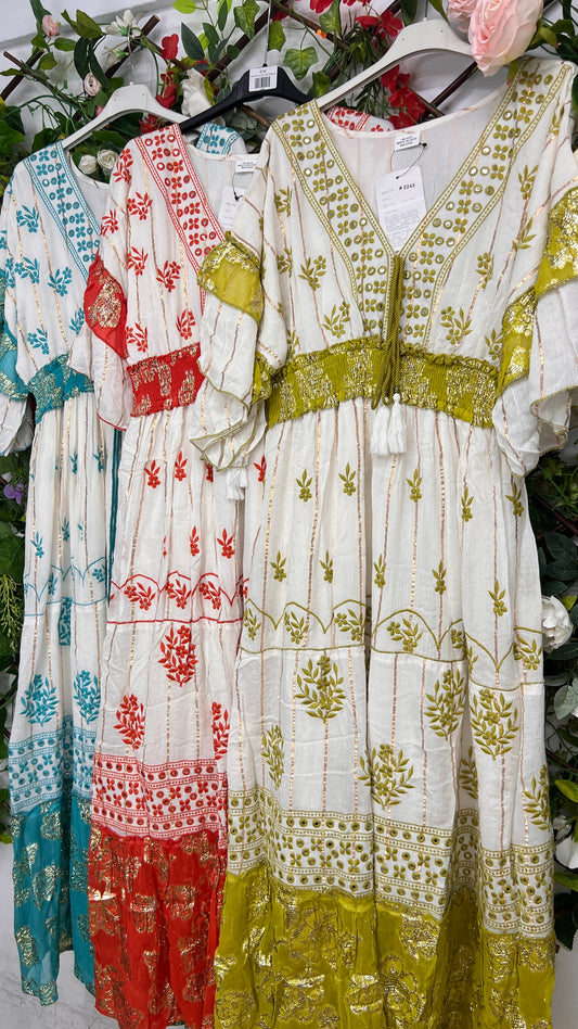 Vestido Floral Cenefas