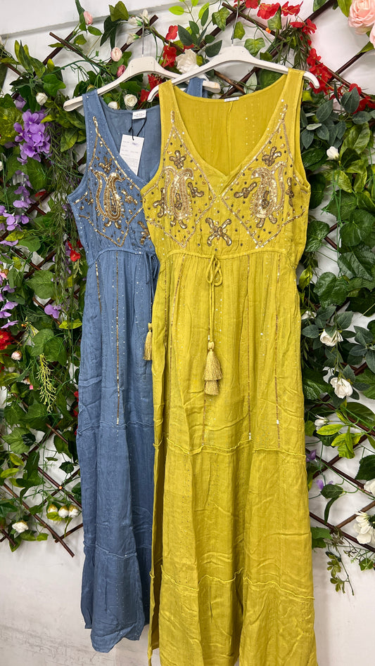 Vestido Boho Pedreria