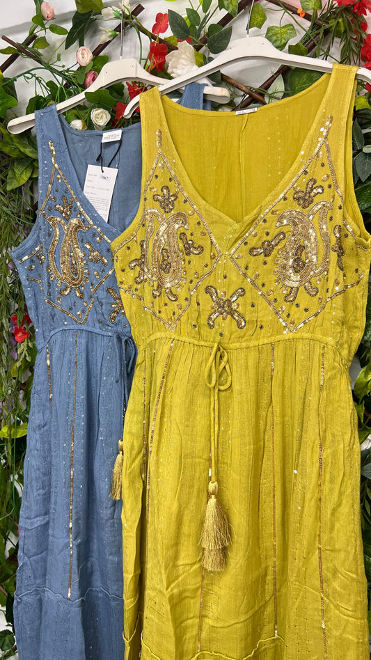 Vestido Boho Pedreria