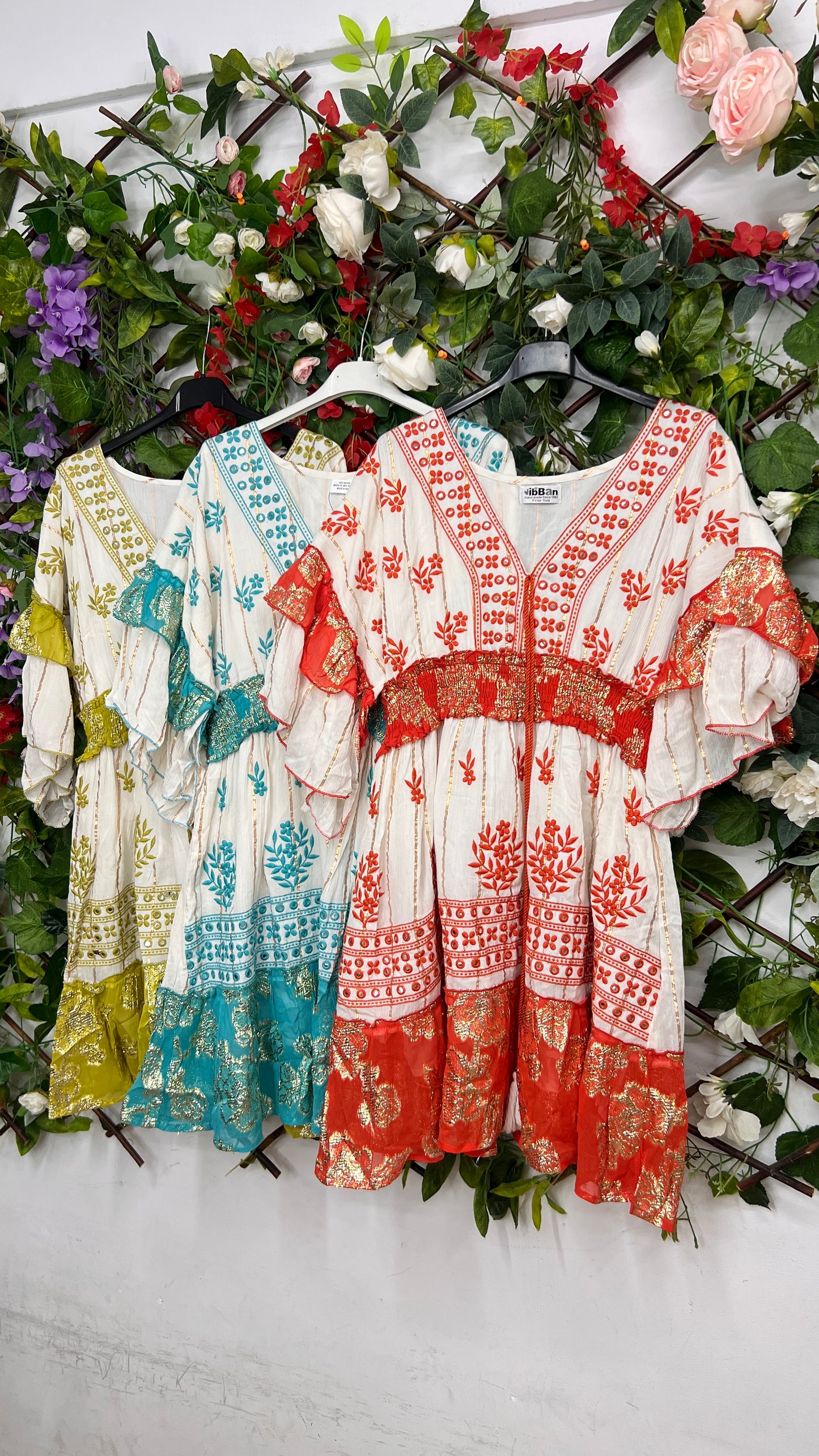 Vestido Boho Cenefas Corto