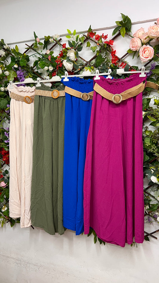 Pantalon Palazzo Cinturon