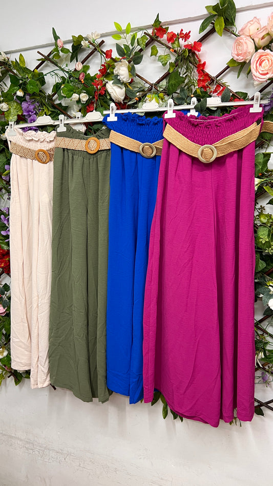 Pantalon Palazzo Cinturon