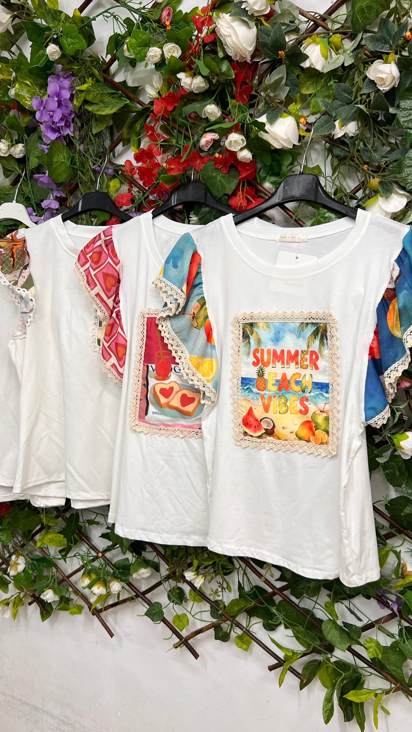 Camiseta Volantes Estampadas