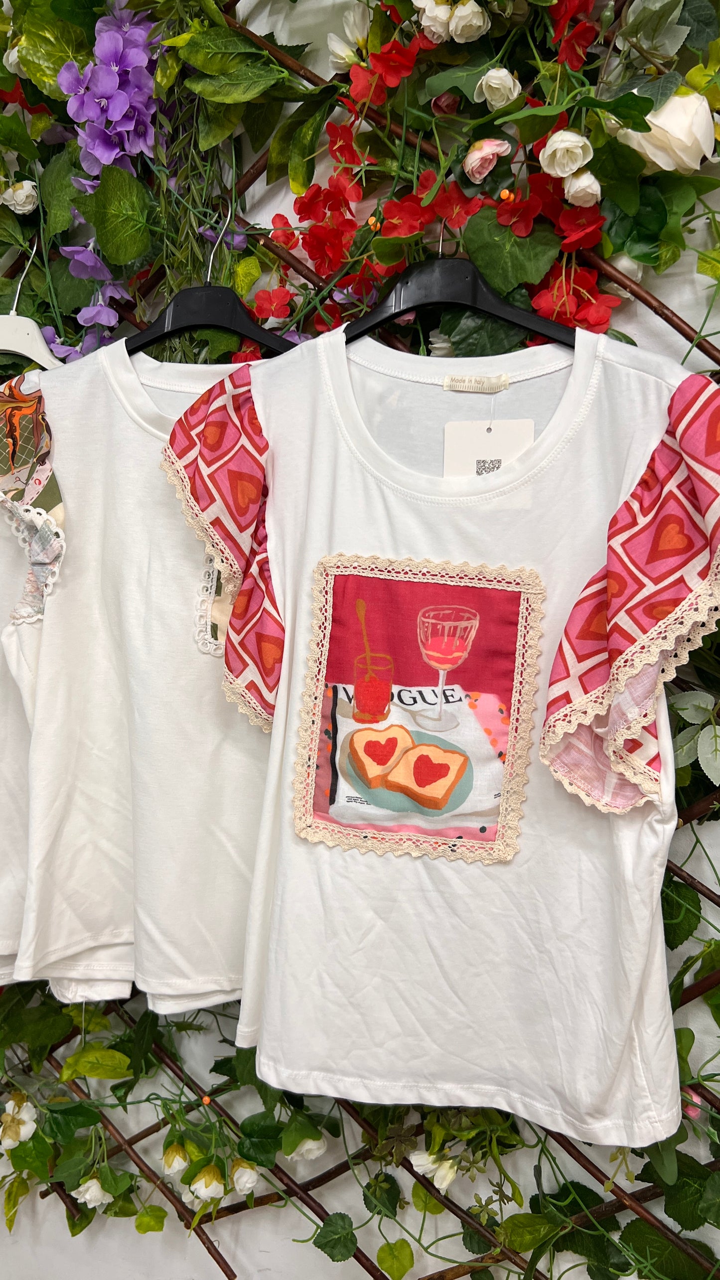Camiseta Volantes Estampadas