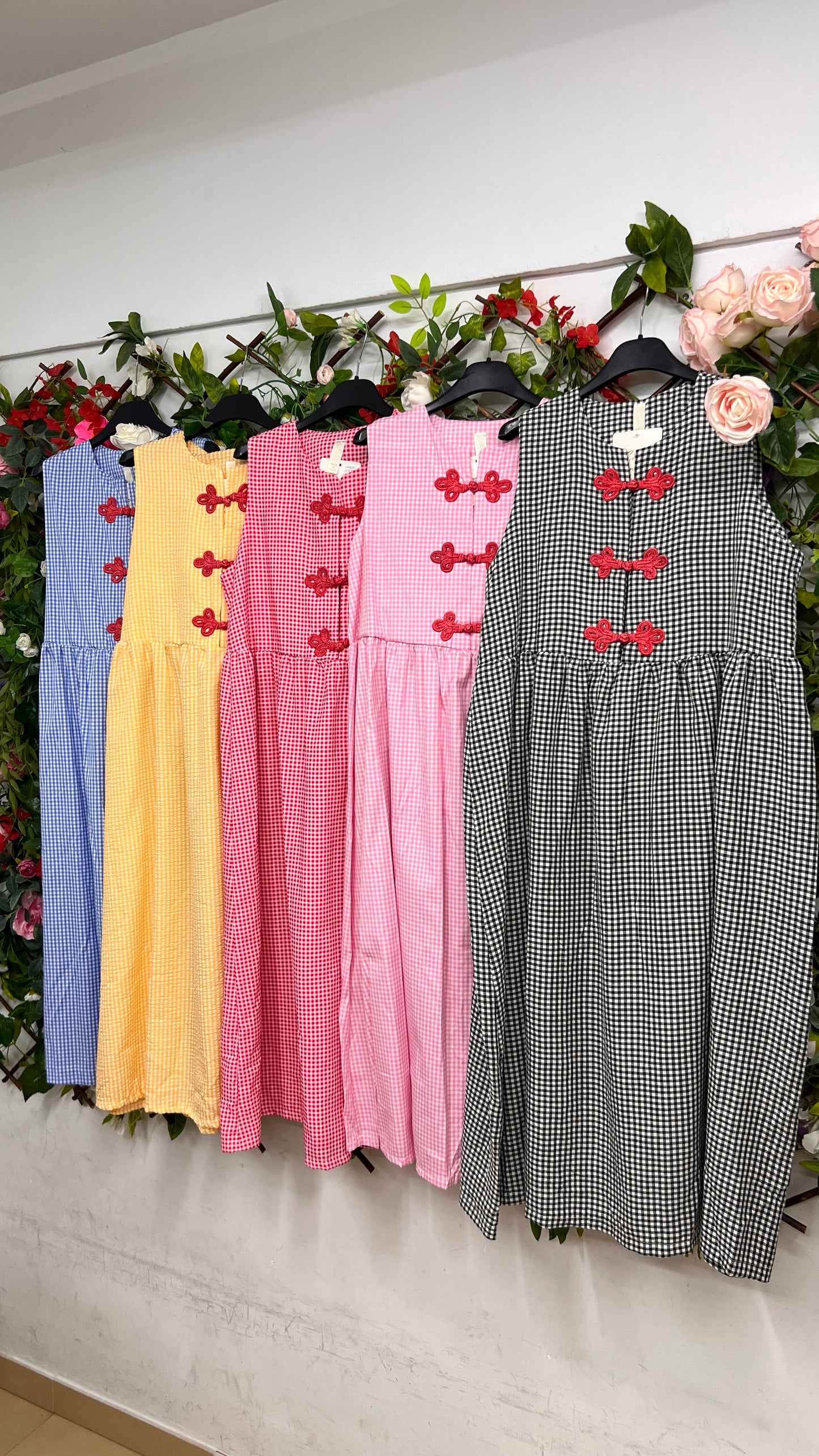 Vestido Vichy Nudo