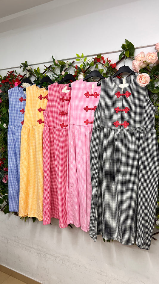 Vestido Vichy Nudo