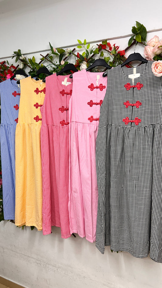 Vestido Vichy Nudo